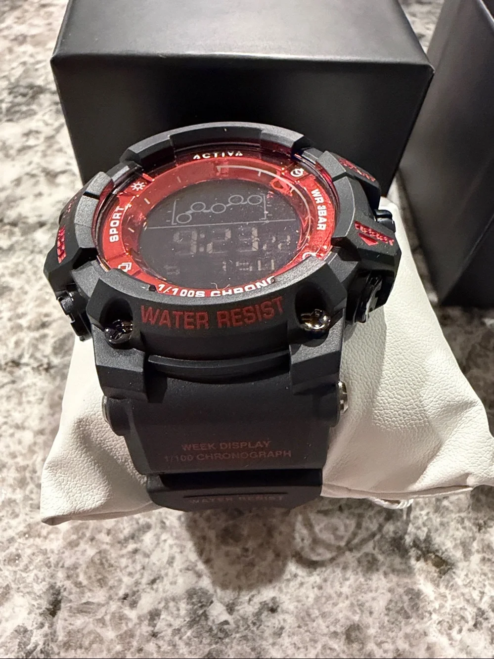 Activa X Invicta Digital Summit Unisex Watch 50mm Black ACW8082-019 New w/Box